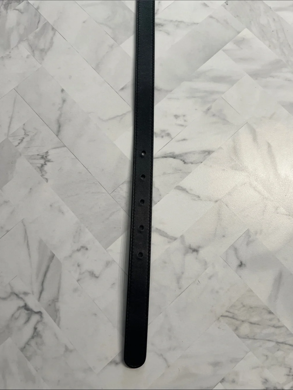 Gucci Black Leather Belt with Gold Double G Interlocking Buckle